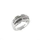 Image 9 of White gold ring with a cluster of diamonds; 0.70 ct.