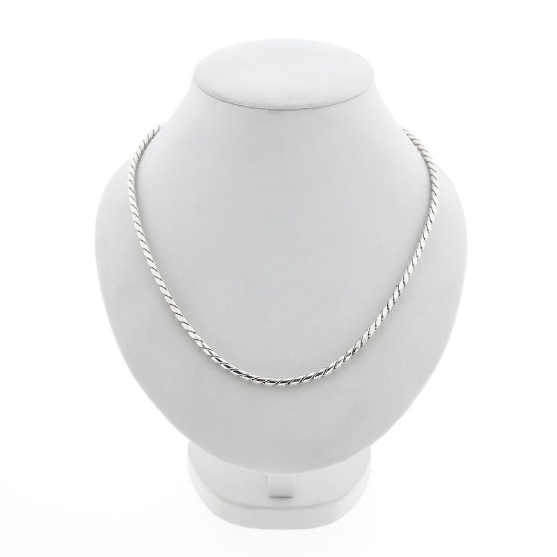 Image 1 of Silver Fox Tail Link Chain