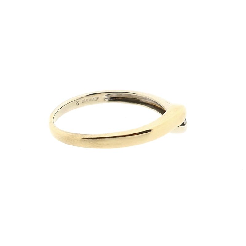 Image 5 of Jeunesse bicolor gold ring with diamond; 0.02 ct