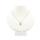 Image 4 of Silver pendant with green zirconia