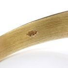 Image 8 of Gold signet ring with oval blue layered stone