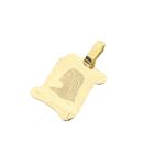 Image 5 of Gold pendant of the face of Jesus on parchment