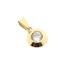 Image 9 of 9K Pendant with Zirconia | Minimalist