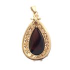 Image 3 of Vintage gold entourage pendant with garnet stones