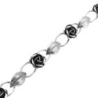 Image 6 of Vintage silver bracelet with roses