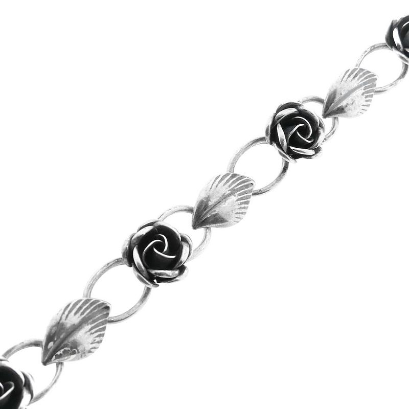 Image 6 of Vintage silver bracelet with roses
