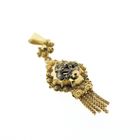 Image 4 of Antique gold pendant of a hat bell