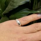 Image 9 of White gold women's ring with diamond | 0.05 ct.