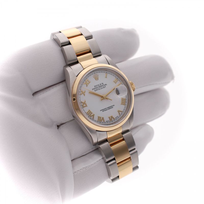 Afbeelding 8 van Rolex Datejust 36mm 16203; Automatisch Horloge (Full-Set 2002)