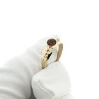 Image 11 of Vintage gold solitaire ring with carnelian