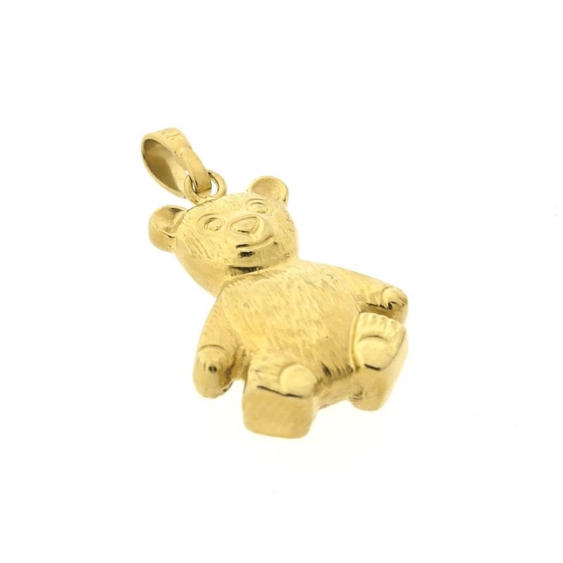 Image 4 of Gold teddy bear pendant