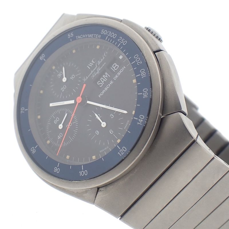 Image 11 of IWC Porsche Design Chronograph; Titanium men's watch