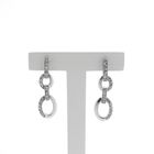 Image 1 of Silver earrings with zirconia