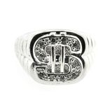 Image 5 of Silver men's ring with dollar sign