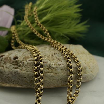 Image 2 of Antique jasseron link chain/sautoir | 146 cm