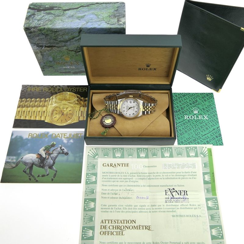 Image 10 of Rolex Datejust 16233; Automatic gold/steel watch