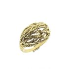 Image 1 of Gold ring with pattern