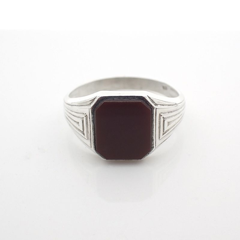 Image 5 of Signet ring set with carnelian