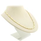 Image 2 of Gold bar link necklace; 46.5 cm