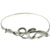 Silver snake bracelet | Ø 67 mm