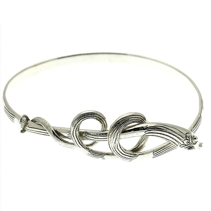 Image 1 of Silver snake bracelet | Ø 67 mm