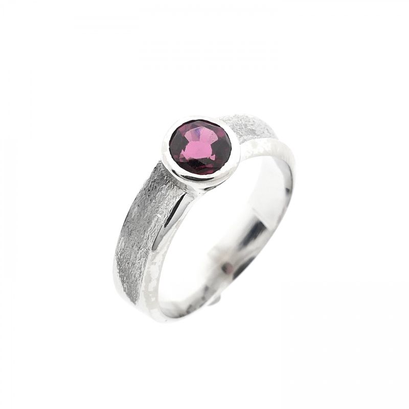 Image 1 of White Gold Ladies' Ring with Pink Spinel