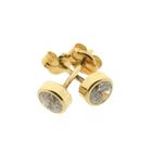 Image 4 of Gold stud earrings with zirconia