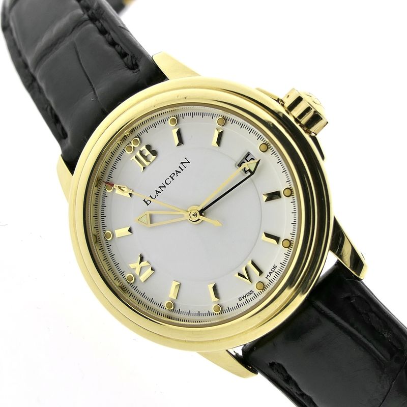 Image 8 of Blancpain Leman Ladies; 18k gold ladies watch