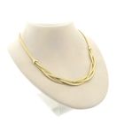 Image 3 of Gold braided Omega link necklace