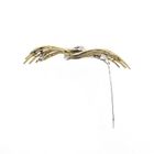 Afbeelding 6 van Bicolor gouden broche met diamanten; 0,60 ct.