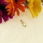 Image 7 of Two-tone minimalist pendant with diamond; 0.04 ct.