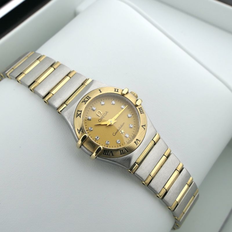 Image 13 of Omega Constellation 'Full Bar' 795.1203; Gold/steel women's watch with diamonds