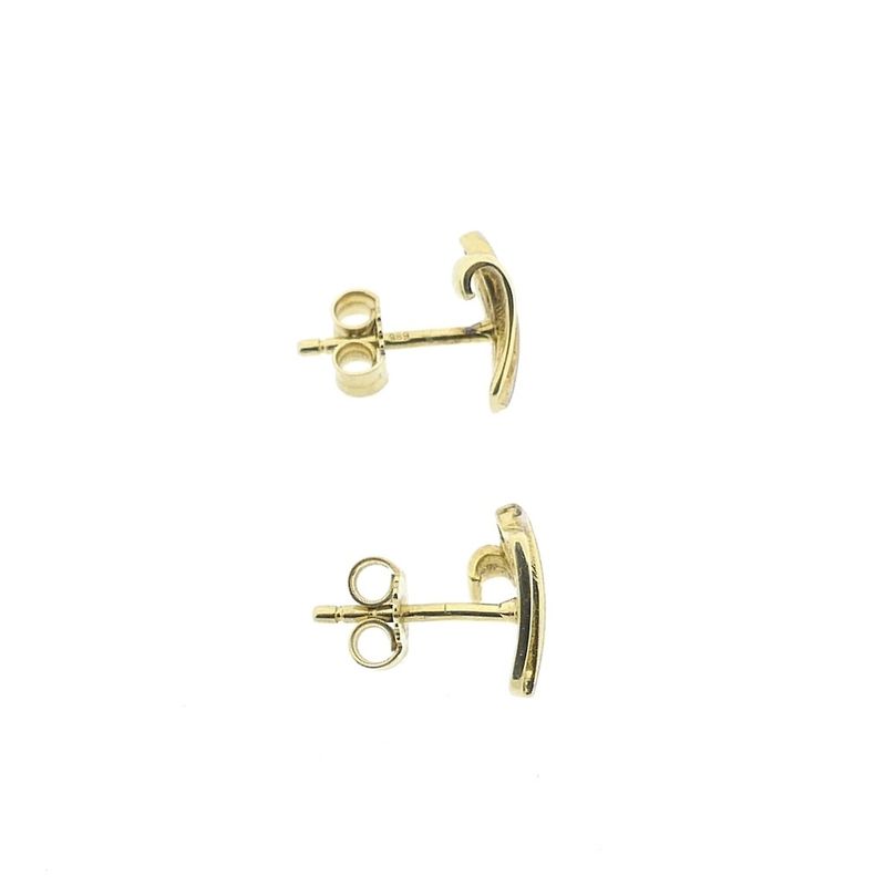 Image 9 of Two-tone gold stud earrings