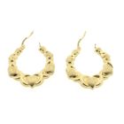 Image 6 of Arpas gold earrings with hearts; Ø 25.0 mm