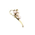 Image 8 of Gold Pendant with Baroque Pearl & Diamond; 14kt; 0.08 ct