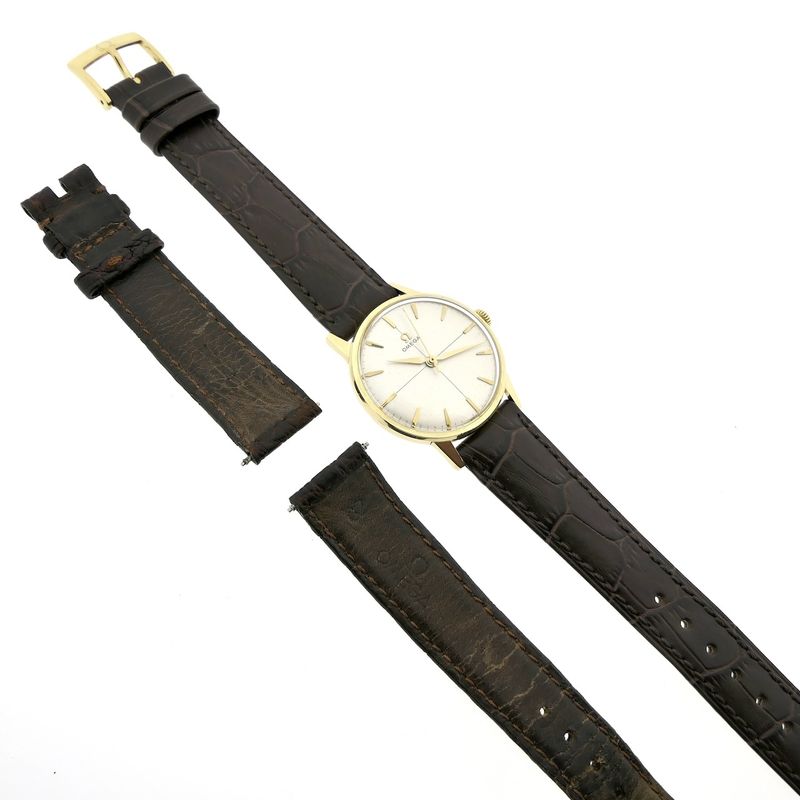 Image 19 of Omega Geneva 'Zephyr Dial' 14720 2; Vintage 18k gold watch