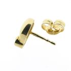 Image 6 of Gold stud earrings with zirconia