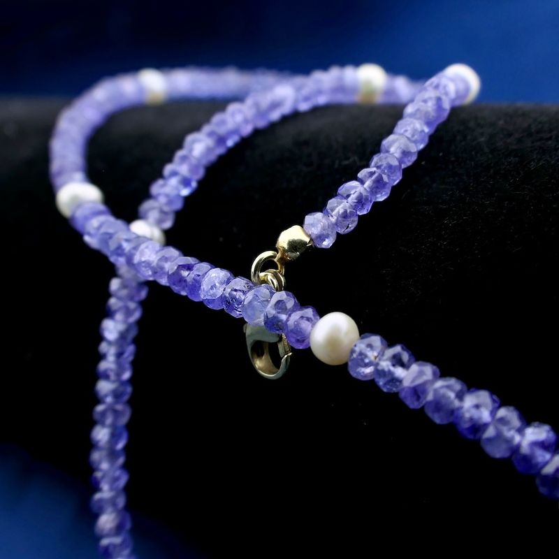 Image 8 of 9 carat amethyst bead necklace with pearl