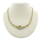 Image 1 of Two-tone gold necklace with 0.26 ct diamond pendant.