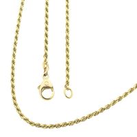 Gold twisted link chain
