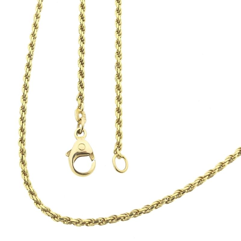 Image 1 of Gold twisted link chain