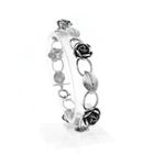 Image 1 of Vintage silver bracelet with roses
