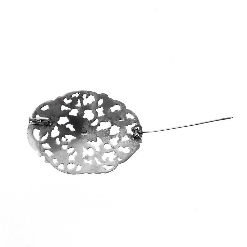 Image 5 of Silver brooch | Floral design