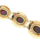 Image 11 of Antique Gold Boat Bracelet with Garnet | 18 cm