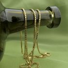 Image 7 of Golden Venetian link chain; 60.5 cm