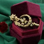 Image 2 of Antique gold brooch with pearls