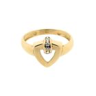 Image 3 of Gold ring with zirconia