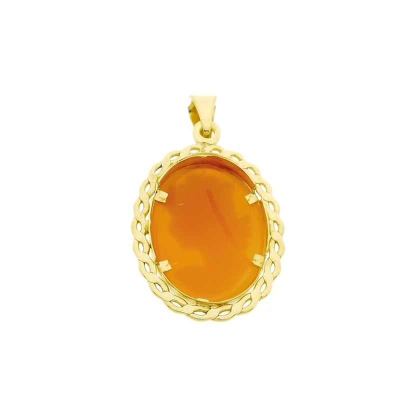 Image 4 of Gold pendant with cameo