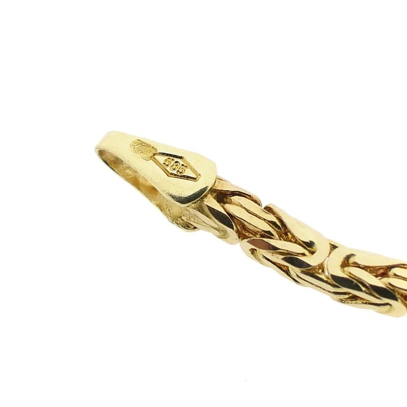 Image 6 of Gold square king chain | 60 cm