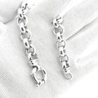 Image 9 of Silver robust jasseron link bracelet | 19.5 cm